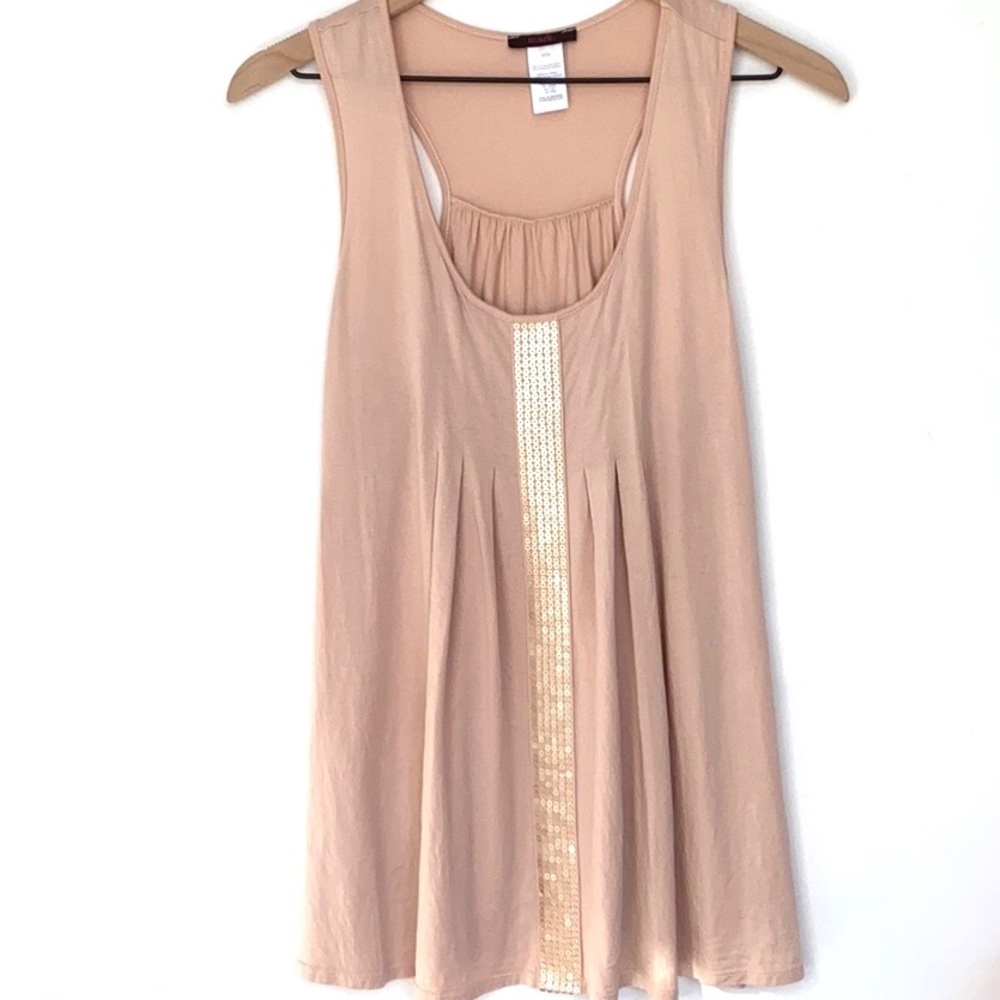 mark., Blouse front Pleats and scaled front, Sz. M